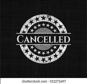 Cancelled chalk emblem