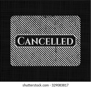 Emblema de tiza cancelado