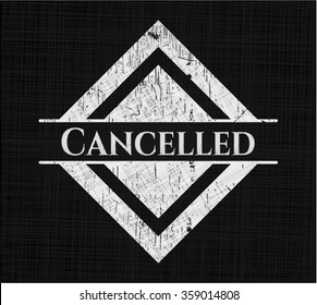 Emblema de tiza cancelado