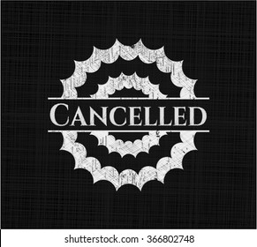 Cancelled chalk emblem