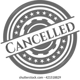Cancelled drawn in pencil