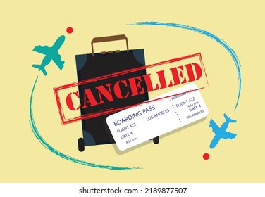 2,047 Cancelled Flight Stock Vectors, Images & Vector Art | Shutterstock