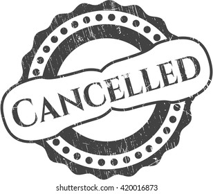 Cancelled grunge stamp