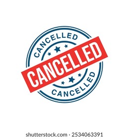 Cancelled Letter Rubber Stamp Template
