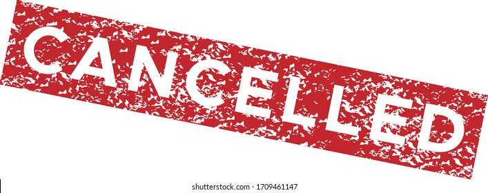 color rojo de ilustración vectorial cancelada