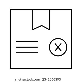 Abgebrochenes Vektorsymbol für Paket, das leicht modifizieren kann

