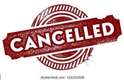 Cancelled Rubber Stamp