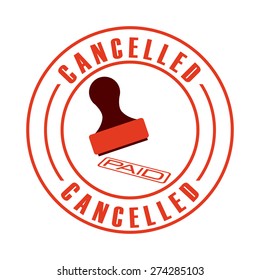 cancelled seal design, vector illustration eps10 graphic 