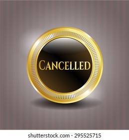Emblema brillante cancelado