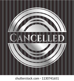 Cancelled silver emblem