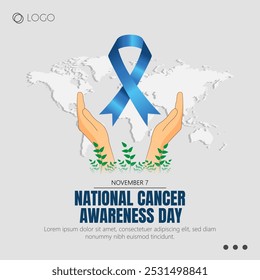 Cancer Awareness Day, observed on November 7th, aims to raise awareness about cancer prevention, early detection, and treatment.