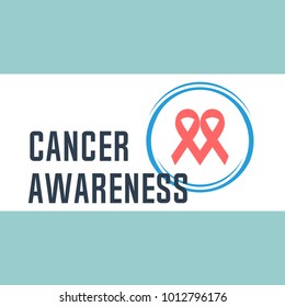 cancer awareness. ribbon. poster. sticker