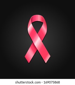 Cancer Awareness Ribbon vector illustration