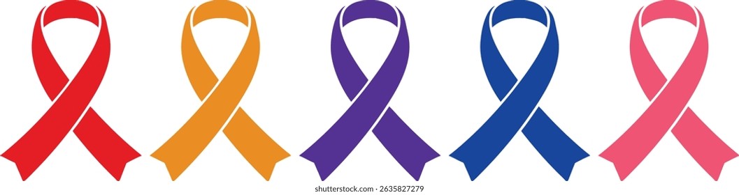  Cancer Awareness Ribbons for Multiple Causes