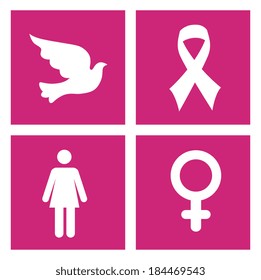 Cancer campaign design over white background, vector illustration