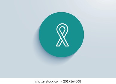 Diseño de vectores de iconos de cuidado de cáncer