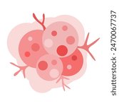 cancer cell growth. cancer disease concept