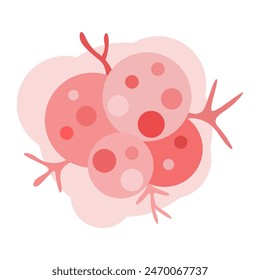 cancer cell growth. cancer disease concept