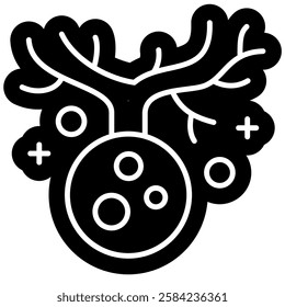 Cancer Cell Icon, Abnormal Cell