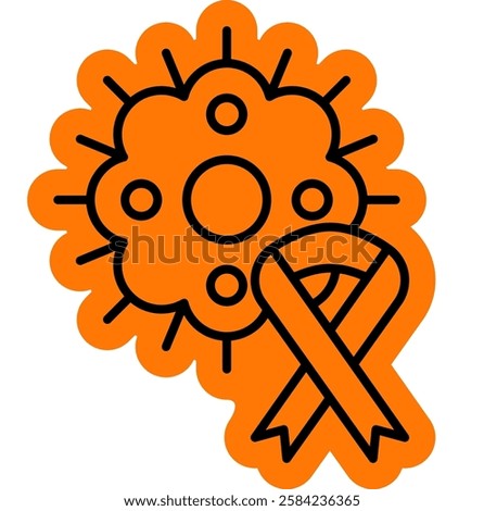 Cancer Cell Icon, Abnormal Cell