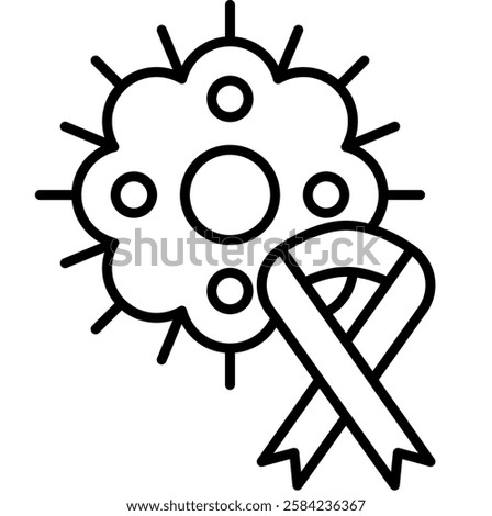 Cancer Cell Icon, Abnormal Cell