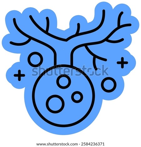 Cancer Cell Icon, Abnormal Cell