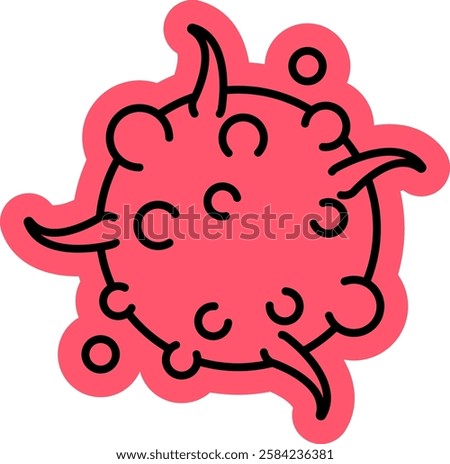 Cancer Cell Icon, Abnormal Cell