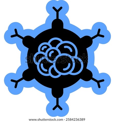 Cancer Cell Icon, Abnormal Cell
