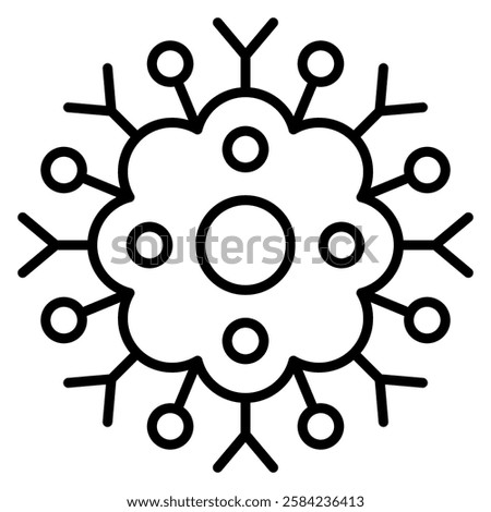 Cancer Cell Icon, Abnormal Cell