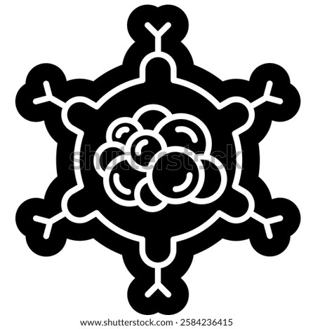 Cancer Cell Icon, Abnormal Cell