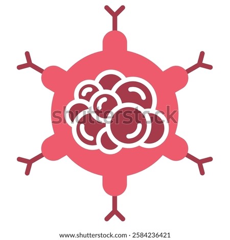 Cancer Cell Icon, Abnormal Cell