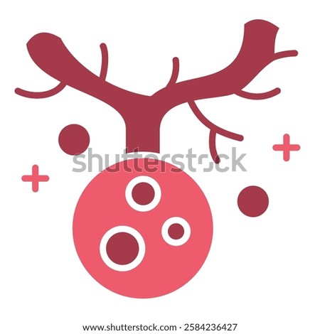 Cancer Cell Icon, Abnormal Cell