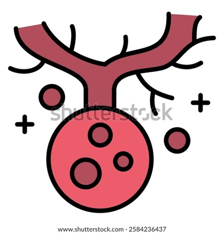 Cancer Cell Icon, Abnormal Cell