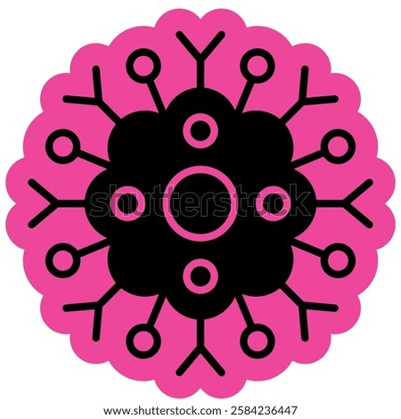 Cancer Cell Icon, Abnormal Cell