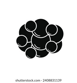 Cancer cell icon. Vector illustration.