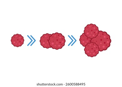 cancer cell spread. cancer disease concept