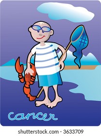 Cancer - collection of 12 children horoscopes and characters