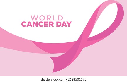 Cancer Day Awareness Pink Ribbon Vector Free 