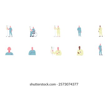 Cancer Day Design Element Set