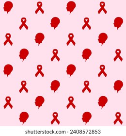Cancer Day Vector Seamless Pattern