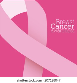 Cancer design over pink background, vector illustration