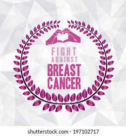 Cancer design over white background, vector illustration