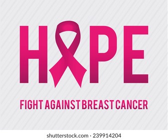 Cancer design over white background, vector illustration.
