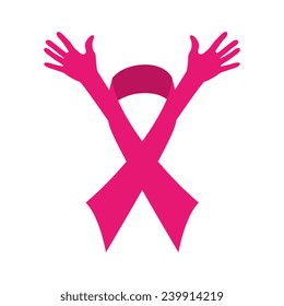 Cancer design over white background, vector illustration.