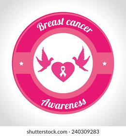 Cancer design over white background, vector illustration.