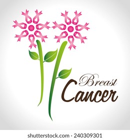 Cancer design over white background, vector illustration.