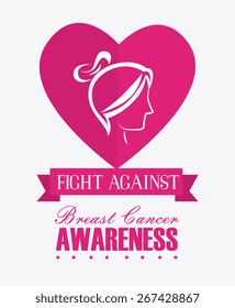 Cancer design over white background, vector illustration.
