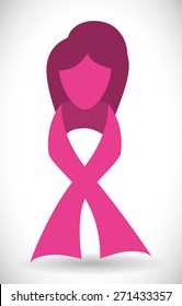 Cancer design over white background, vector illustration.
