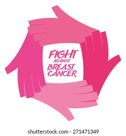 Cancer design over white background, vector illustration.