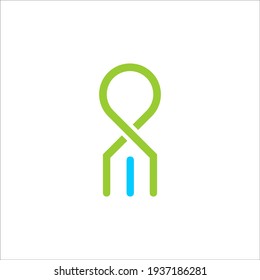 cancer home logo design vector sign